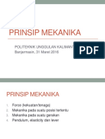 Pertemuan Ke 3 Prinsip Mekanika