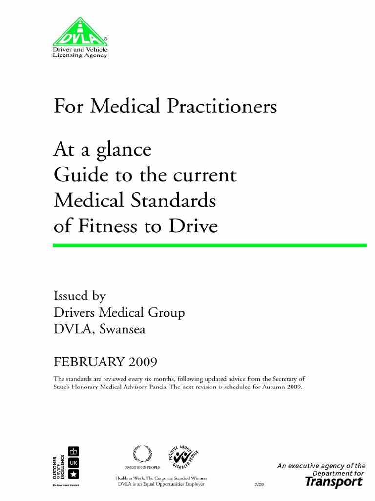 Guide To Medical Standards of Fitness To Drive PDF Epilepsy