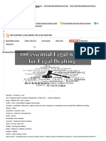 100 Essential Legal Words