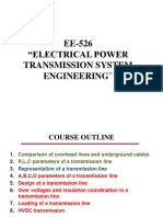 EE-526 "Electrical Power Transmission System Engineering"