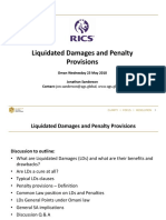 Liquidated Damages and Penalty Provisions