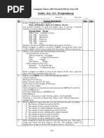 Index For C++ Programming: Computer Science (083) Practical File For Class XII