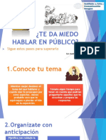 TE DA MIEDO Hablar en Público PDF