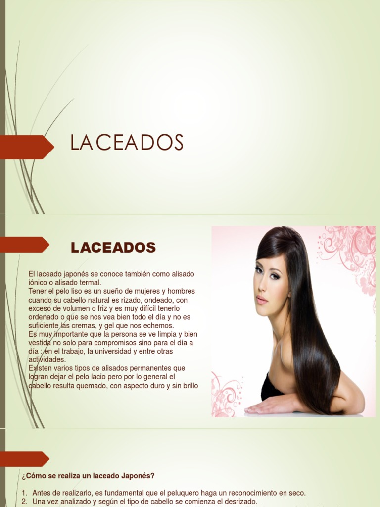 Alisado y laceado sale