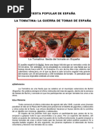 La Tomatina La Guerra de Tomas de España