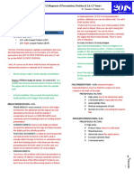 (3M) Diagnosis of Fetal Position, Presentation & Lie (Dr. Salvador)