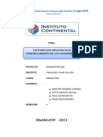 Monografia Factores Que Influyen en El Comportamiento