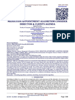 MEDIATION APPOINTMENT ALGORITHM CONSIDER DIRECTOR & CLIENTS AGENDA