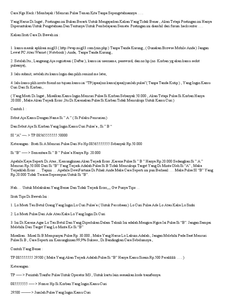 Cara Nge Hack PDF