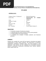 Syllabus: Electronics Faculty of Engineering Academic School of Electrical Engineering Professional