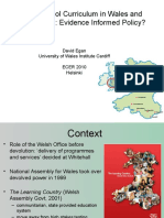 The School Curriculum in Wales and Devolution