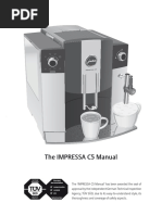 Instructions for Use, Manual JURA IMPRESSA C5