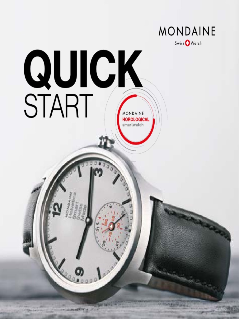 Mondaine Quick Start Guide | PDF | Mobile App | Electromagnetic ...