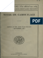 1917 Notes on Camouflage Army War College