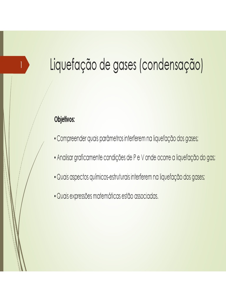 04 FQI1001 Liquefacao Criticos PDF | PDF | Gases | Temperatura, image size:768x1024