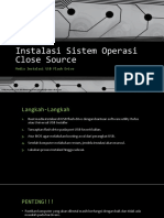 Instalasi Sistem Operasi Close Source