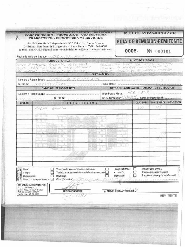 Modelo De Guia Pdf Pdf