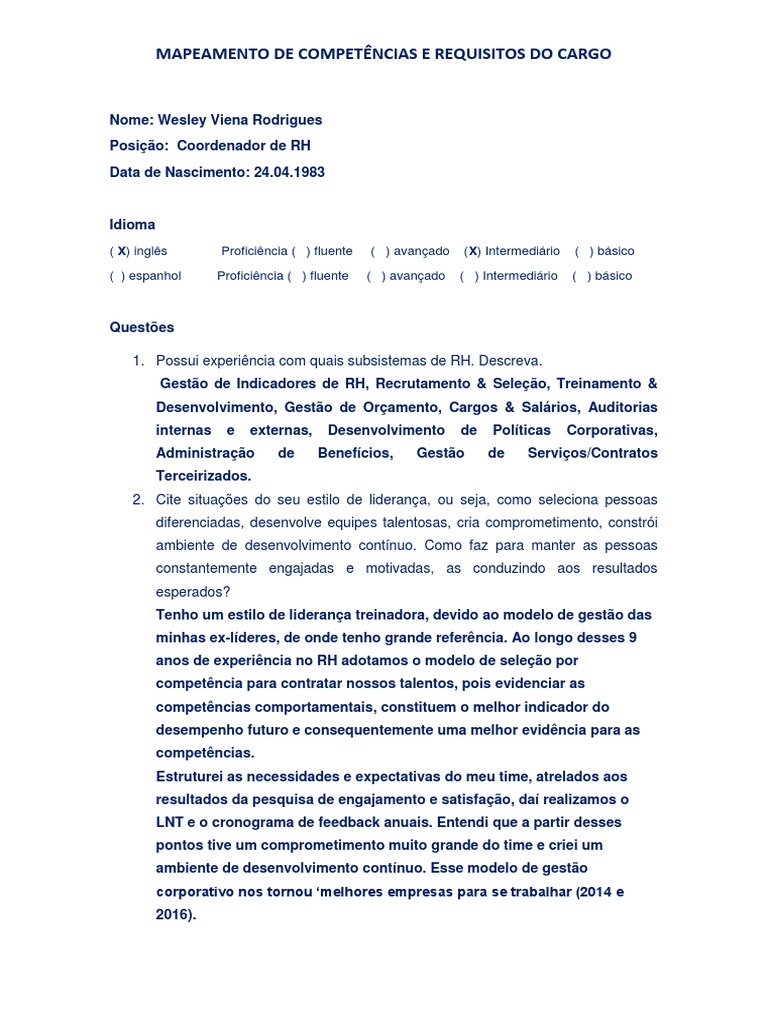 APS - Estudo de Caso LNT - Treinamento e Desenvolvimento