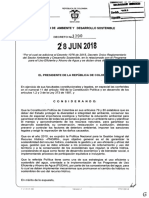 Decreto 1090 Del 28 de Junio de 2018