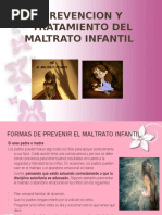 Prevencion y Tratamiento Del Maltrato Infantil