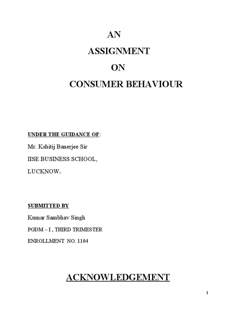 Consumer behaviour conclusion image