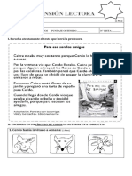 COMPRENSIÓN LECTORAS VARIAS 1° BASICO LISTAS