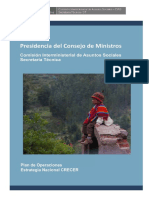 Implementación de la Estrategia Nacional CRECER para combatir la desnutrición en Perú