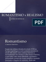 Romantismo x Realismo