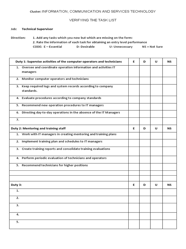 Computer Technician Task Verification Guide | PDF | Computer Hardware ...