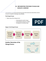 Strategic Change: Implementing Strategies To Build and Develop A Company