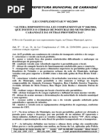 LC082-2009 - Altera Cod.posturas Transp.centro