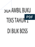 Sila Ambil Buku Teks Tahun 1