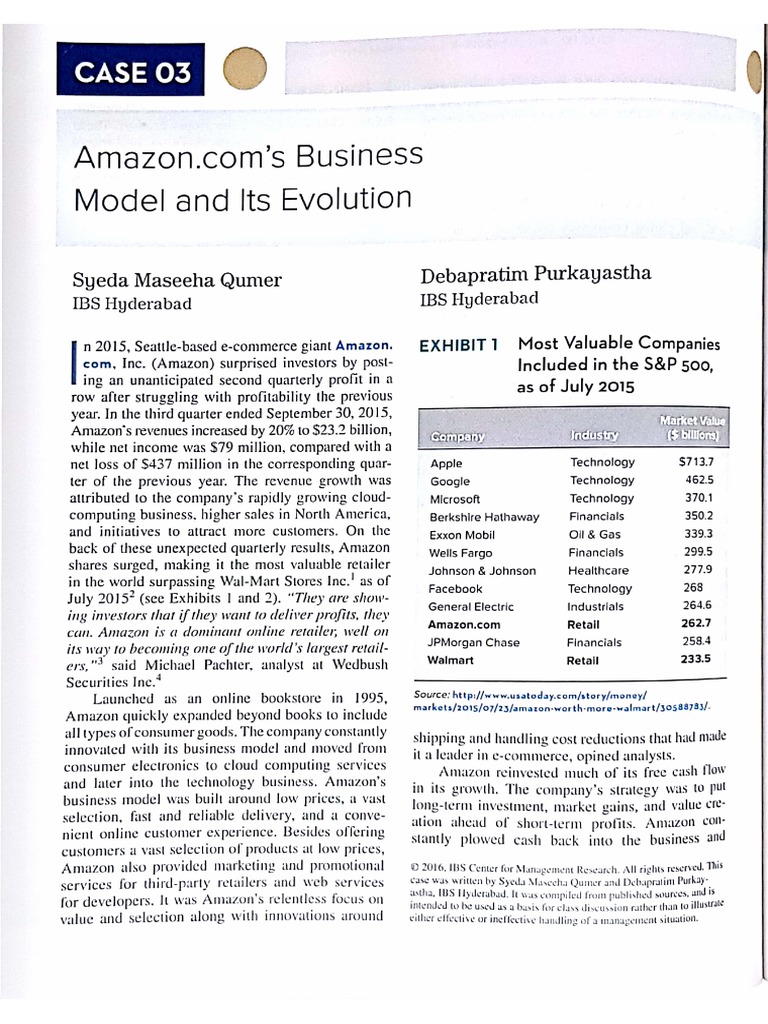 Bab 6 - Case 3 - Amazon | PDF