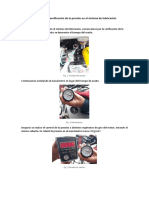 Desarrollo Presión en El Sistema de Lubricación