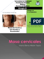 Masas cervicales y CA Tiroides y Paratiroides