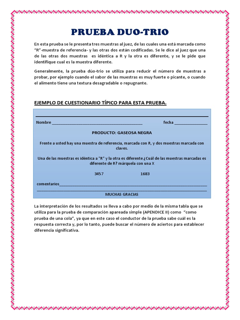 Prueba Duo - Trio Emy | PDF