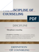 The Discipline of Counseling: Professional Guidance and Techniques