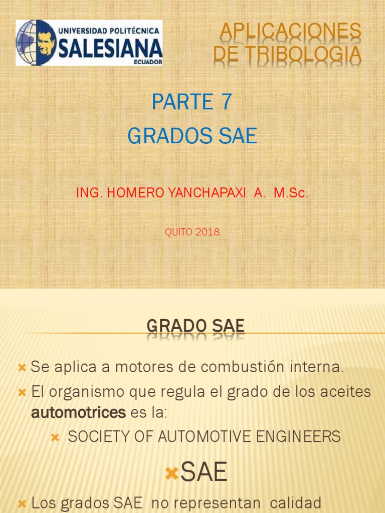 Grados Sae PDF Motor diesel Lubricante