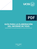 Elaboracion Informe de Tesis