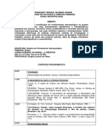 História do Pensamento Antropológico UFMG