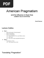 American Pragmatism and Its Influence on East Asia