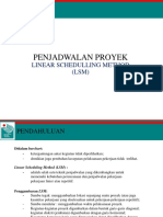 Penjadwalan Proyek-Linear Schedulling Method (LSM)