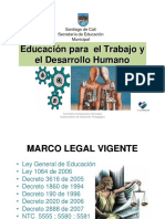 Organizacion y Funcionamiento Instituciones de Educacion para El Trabajo y El Desarrollo Humano