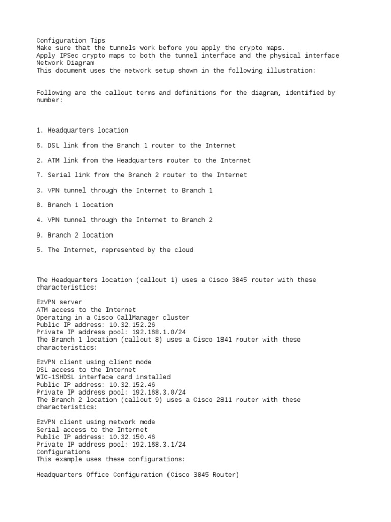 VPN Configuration Guide | PDF | Virtual Private Network | Router ...