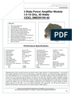 X-Band GaN Solid State Power Amplifier 40W 9-10GHz