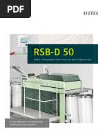 RSB-D-50 Draw Frame Leaflet 2848-V11 86290 Original English 86290