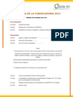 Programa de La Convocatoria 2017