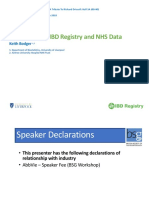 Learning From IBD Registry and NHS Data: Keith Bodger