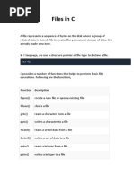 Files in C