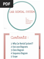 UML- Car Rental - UseCase, Class Diagram, Sequence Diagram, Scope